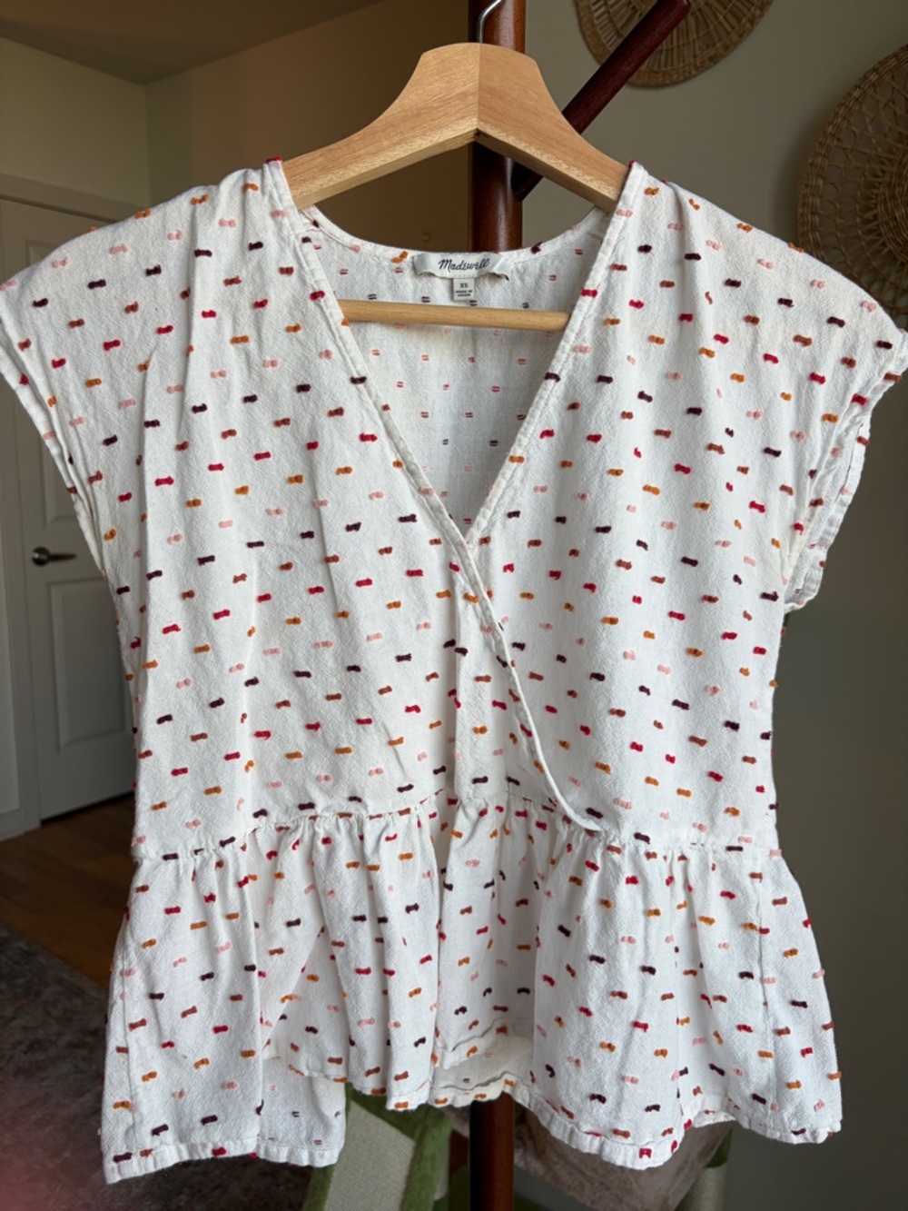 MADEWELL PEPLUM TOP